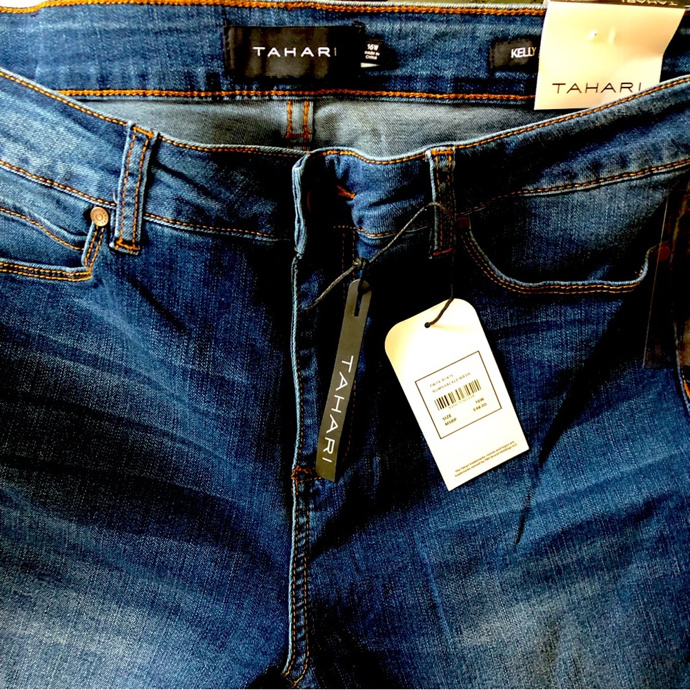 Tahari Classic Skinny Rayon Denim Jeans